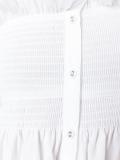 frill trim off-shoulder shirt