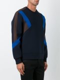 colour block panelled sweatshirt
