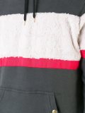 textured stripe hoodie