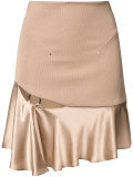 ruffled hem skirt