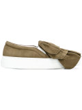 fringed slip-on sneakers