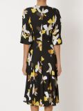 midi panelled floral dress