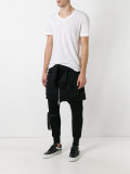faux-sweater layered trousers