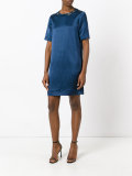 embellished neck shift dress