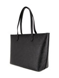 embossed logo shoulder bag