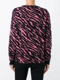 zebra pattern pullover