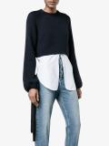 cropped ribbed jumper 