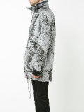splatter print windproof jacket