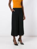 cropped frayed hem trousers