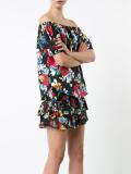 off-shoulders floral blouse