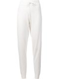 gathered ankle track pants
