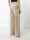 wrap waist palazzo pants 