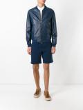 zipped bomber jacket