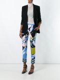 abstract print cropped trousers