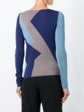 colour block knitted top