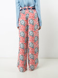 abstract print palazzo trousers