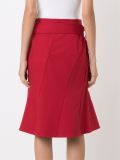 panelled mid-length skirt