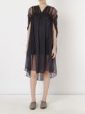 pleated evening dress