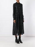 ruffled detailing longsleeved dress