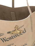 logo print shopping bag