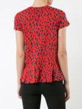 printed peplum top