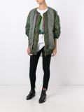 long length bomber jacket