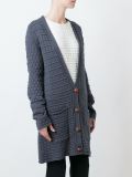 编织圈中长开衫