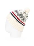 intarsia pompom beanie hat