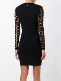 cut-off sleeve detailing dress