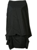 draped elongated blouse