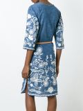 embroidered chambray dress