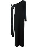 one shoulder gown 