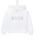 logo print hoodie 