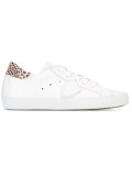 leopard print lace-up sneakers