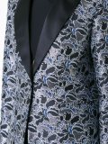 metallic floral jacquard dinner jacket