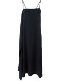 side drape slip dress