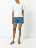 frayed denim shorts