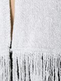 fringed sleeveless cardi-coat