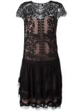 shortsleeved sheer dress