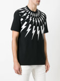 lightning print T-shirt