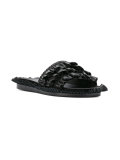 Frilly flat sandals