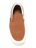 'Braided Suede Classic'编织效果无带板鞋