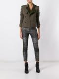 double breasted cropped jacket