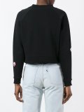flower panel sweatshirt