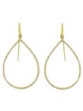 gold pear shape earrings