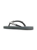 rhinestone embellished flip flops