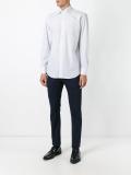 geometric print motif shirt