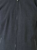 pinstriped bomber jacket