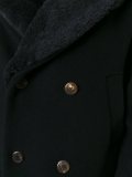 peaked lapel button peacoat