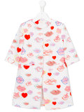lip print coat